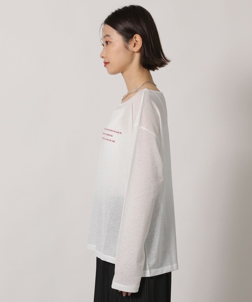 LAKOLE（ラコレ） tシャツ シアーアソートグラフィック長袖 / 660046