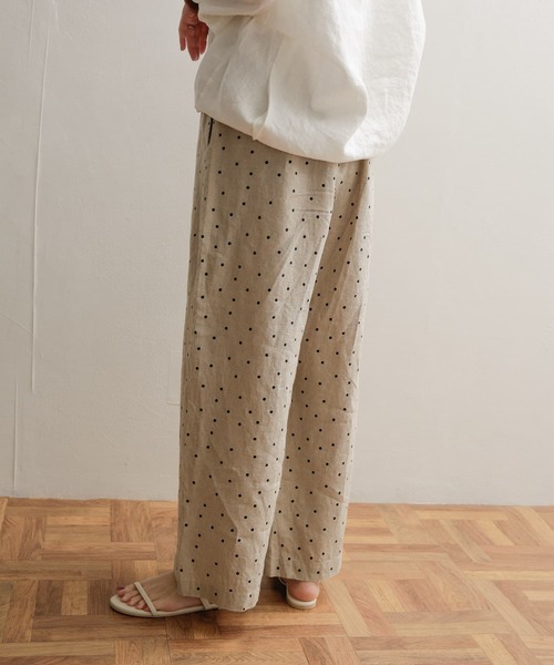 「URBAN RESEARCH DOORS」 イージーパンツ MEDIUM ブラック レディースの画像