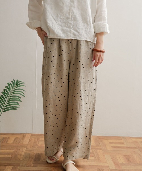 「URBAN RESEARCH DOORS」 イージーパンツ MEDIUM ブラック レディースの画像