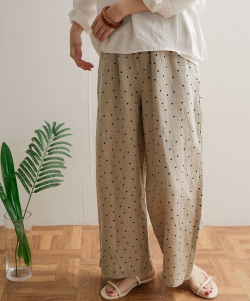 「URBAN RESEARCH DOORS」 イージーパンツ MEDIUM ブラック レディースの画像