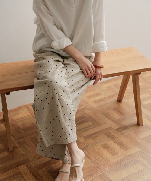 「URBAN RESEARCH DOORS」 イージーパンツ MEDIUM ブラック レディースの画像