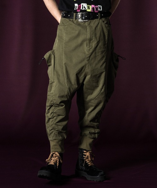 glamb（グラム） サルエルパンツ S カーキ メンズ : ZOZOTOWN Yahoo!店