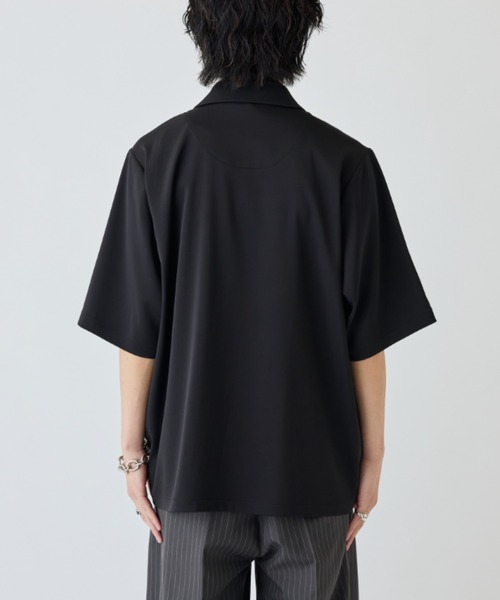 Lui's（ルイス） シャツ 半袖 サテンLUXオーバーシャツジャケット