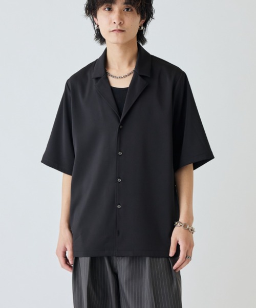 Lui's（ルイス） シャツ 半袖 サテンLUXオーバーシャツジャケット
