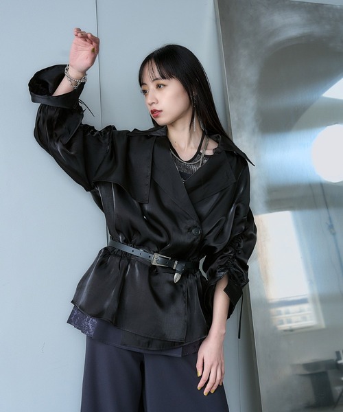HARE（ハレ） トレンチコート コート 「長袖から7分袖に変化できる