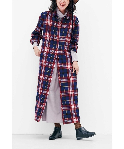 「Live in comfort」 ドッキングワンピース LL ブラック レディース_画像4