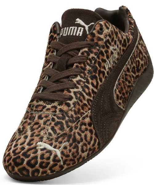「PUMA」 ローカットスニーカー 24.0cm ダークブラウン レディースの画像