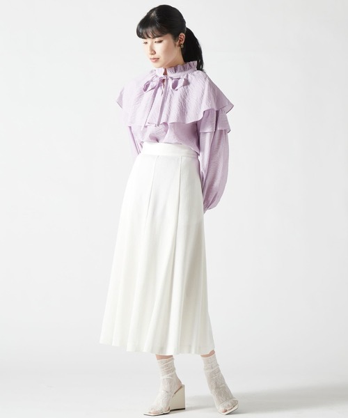 「TIARA」 ロングスカート 3 ベージュ レディース_画像6