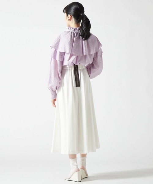 「TIARA」 ロングスカート 3 ベージュ レディース_画像8