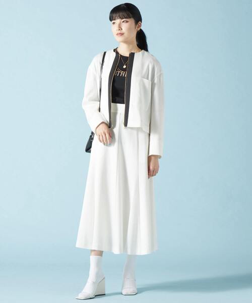 「TIARA」 ロングスカート 3 ベージュ レディース_画像9