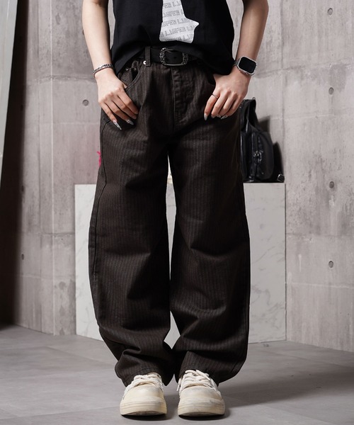 ジーンズ ヘリンボーンデニムパンツ / Herringbone denim pants メンズ