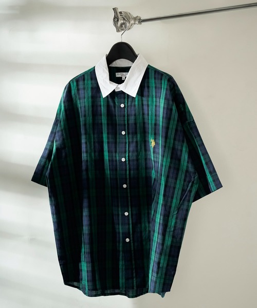 「U.S. POLO ASSN.」 半袖シャツ MEDIUM イエロー メンズ_画像2