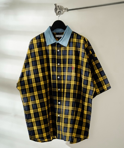 「U.S. POLO ASSN.」 半袖シャツ MEDIUM イエロー メンズ_画像5
