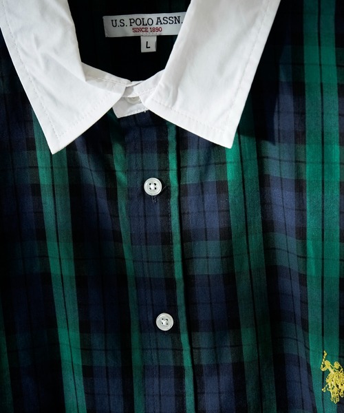 「U.S. POLO ASSN.」 半袖シャツ MEDIUM イエロー メンズ_画像7