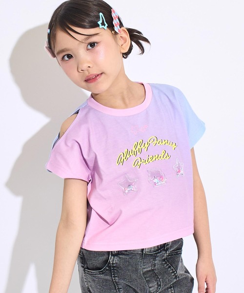 ANAP kids（アナップキッズ） tシャツ スパンコール ユニコーン 肩アキ 