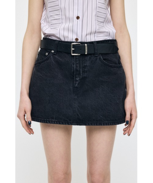 MOUSSY（マウジー） デニムスカート LOW SLUNG ミニスコート
