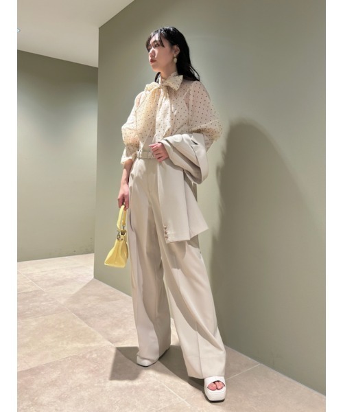「LILY BROWN」 7分袖ブラウス FREE ベージュ レディース_画像5
