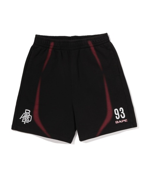 パンツ HEAVY WASH HAND DRAW FOOTBALL LOGO RELAXED FIT SWEAT SHORTS メンズの画像