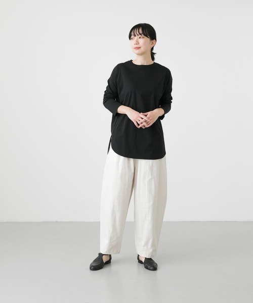 「かぐれ」 長袖カットソー FREE ブラック レディース_画像9