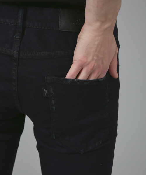 「5351 POUR LES HOMMES」 デニムパンツ 48 ブラック メンズ_画像7