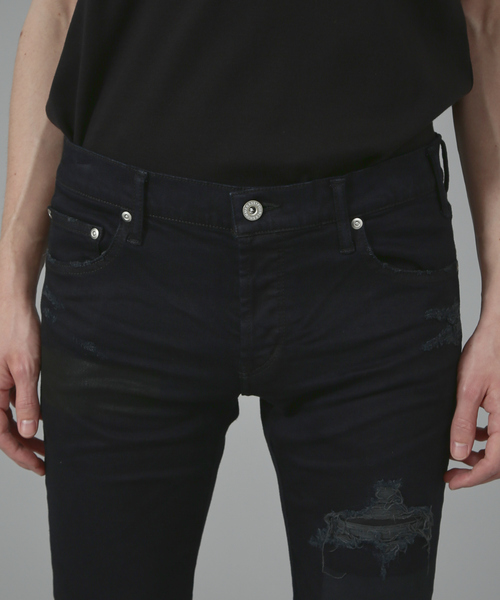 「5351 POUR LES HOMMES」 デニムパンツ 48 ブラック メンズ_画像8