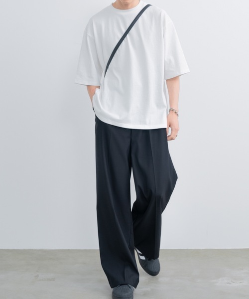 「SINSS」 スラックス SMALL チャコールグレー メンズ_画像6
