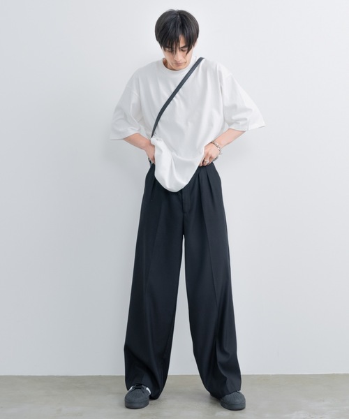 「SINSS」 スラックス SMALL チャコールグレー メンズ_画像7