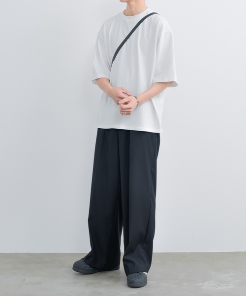 「SINSS」 スラックス SMALL チャコールグレー メンズ_画像8