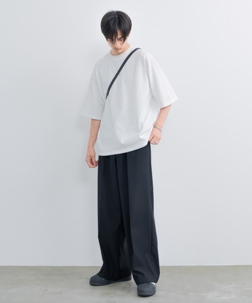 「SINSS」 スラックス SMALL チャコールグレー メンズ_画像9