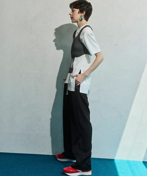 OMMO（オーエムエムオー） ベスト ジレ ROUND HEM SHORT KT BUSTIER