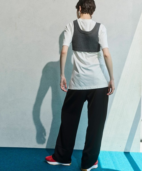 OMMO（オーエムエムオー） ベスト ジレ ROUND HEM SHORT KT BUSTIER
