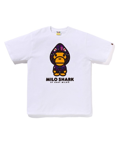 A BATHING APE（アベイシングエイプ） tシャツ COLOR CAMO MILO SHARK