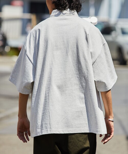 「FREAK'S STORE」 半袖ポロシャツ LARGE ブラック メンズ_画像9