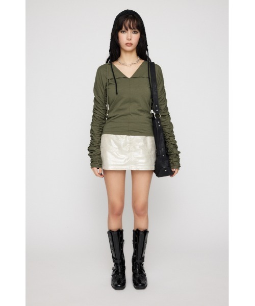 「LAGUA GEM」 キュロット SMALL ホワイト レディース_画像3