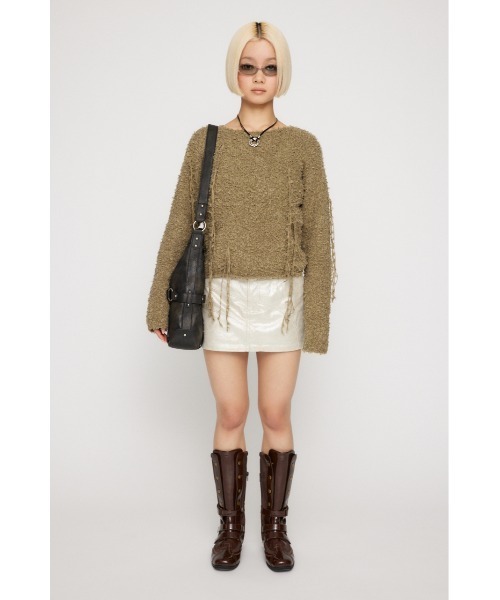「LAGUA GEM」 キュロット SMALL ホワイト レディース_画像4