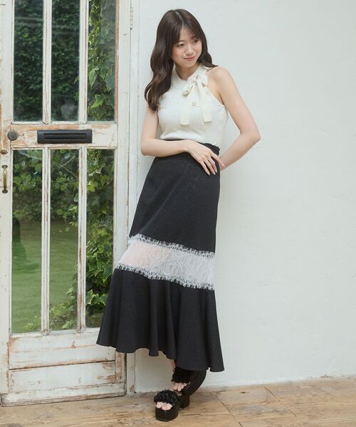 MAJESTIC LEGON（マジェスティックレゴン） ロング スカート 夏 レース
