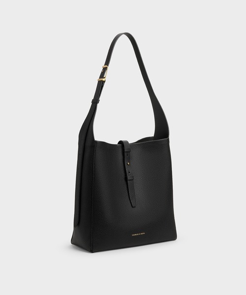 「CHARLES & KEITH」 トートバッグ L ブラック レディース_画像8