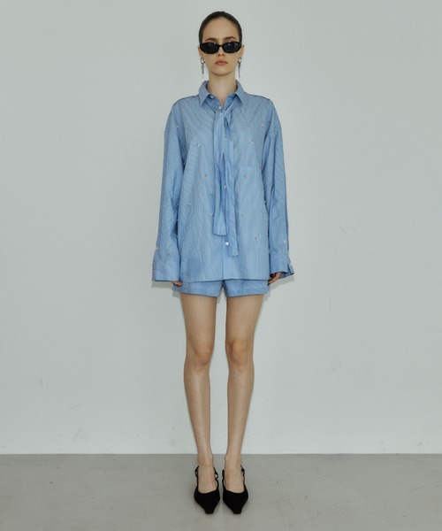 JOSE MOON（ジョゼムーン） ブラウス シャツ REPOS OVER BOWTIE SHIRT 