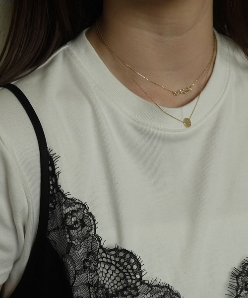 agete（アガット） ネックレス K18ダイヤモンドネックレス レディース