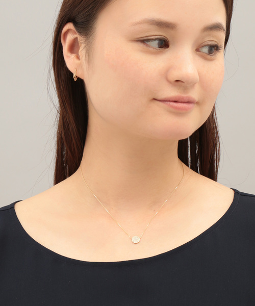 agete（アガット） ネックレス K18ダイヤモンドネックレス レディース