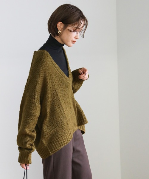 select moca 2020 A/W レイヤードニットセット レイヤードVネックニットセット（ニット/セーター）｜select MOCA