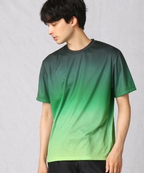 COMME CA MEN tシャツ グラデーションプリントTシャツ メンズ