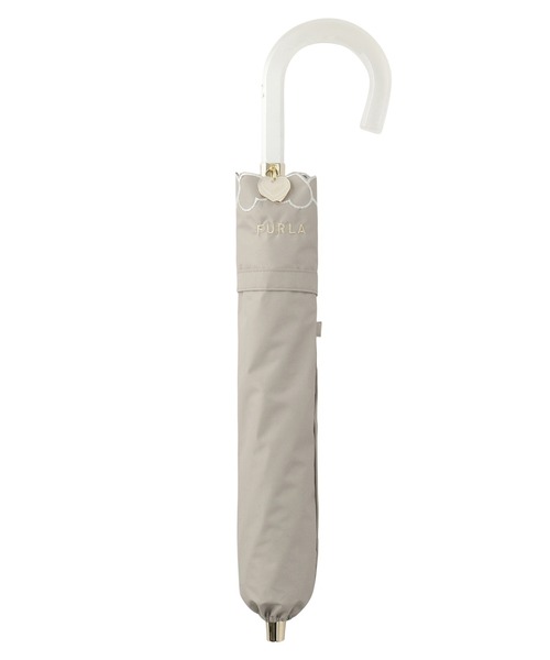 新品★フルラ★FURLA★ハート刺繍 晴雨兼用折りたたみ日傘 雨傘★ピンク FURLA 折りたたみ傘 晴雨兼用折りたたみ日傘 ”ハート刺繍