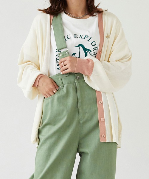 MLB 女性 バシティ カーディガン CLE (Wine) BEVERLY HILLS POLO CLUB カーディガン EC限定「BEVERLY CLUB
