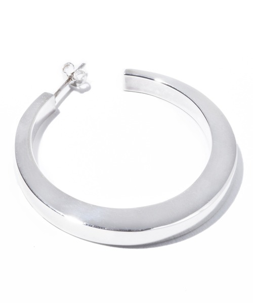 ピアス 「quip queint」crescent hoop pierce QU014 レディースの画像