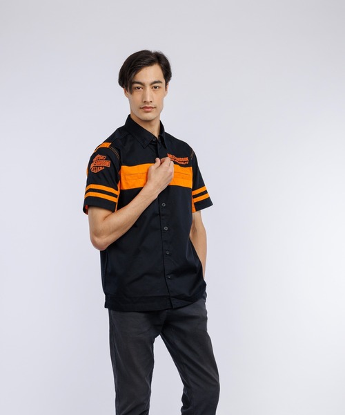 Harley Davidson シャツ 120周年記念シャツ/カラーブロック