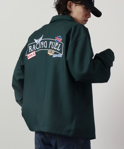 ブレンビー シャツ シャツ 76Lubricants ワッペン刺繍 ビッグシルエット ワーク