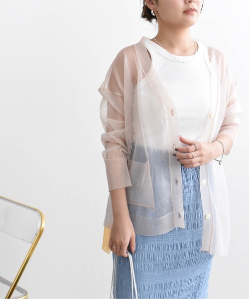 「Eimee Law」 ニットカーディガン 38 ターコイズブルー レディース Eimee Law 「Eimee Law」 ニットカーディガン 38 ブラック