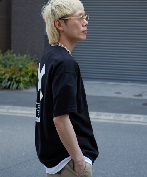 tシャツ ベアプリントビッグＴシャツ レディース メンズ DEVICE tシャツ ビッグシルエット サークル カレッジロゴ 韓国