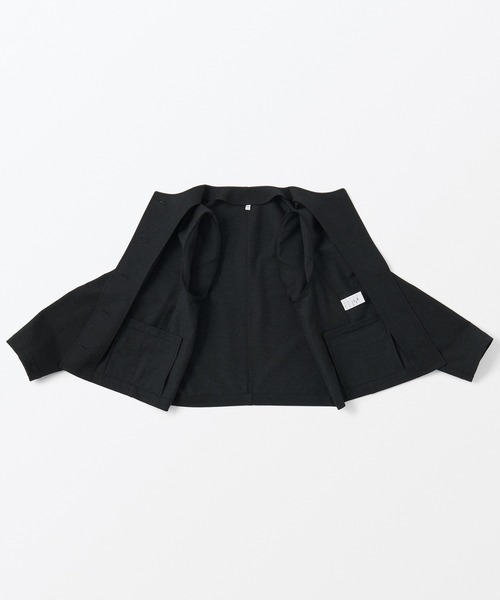 無印良品（MUJI） シャツ ブラウス ストレッチ起毛ノーカラー